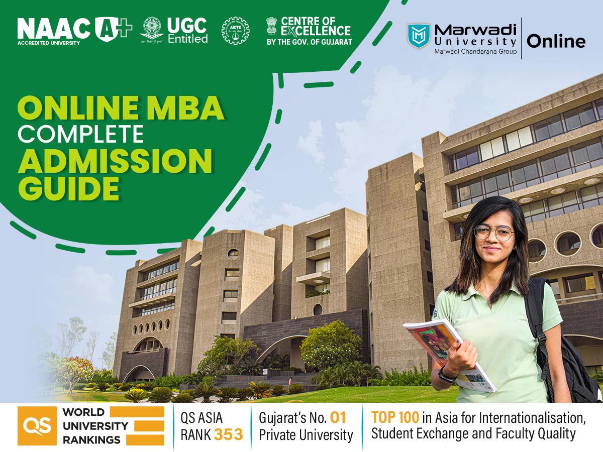 Online MBA admission guide Marwadi University NAAC A+ UGC approved online MBA India