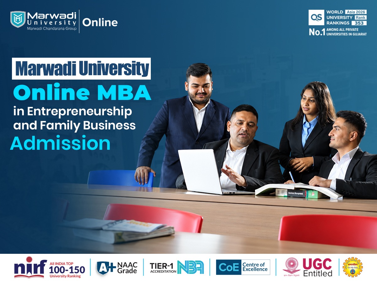 Marwadi University Online MBA in Entrepreneurship and Family Business Admission